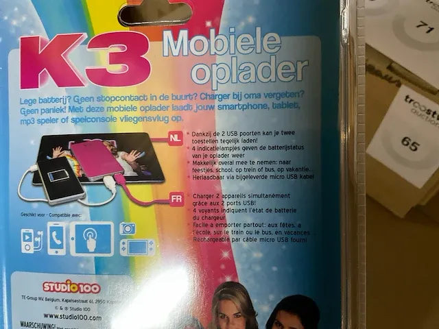 Mr. handsfree k3 mobiele oplader powerbank (24x) - afbeelding 3 van  5