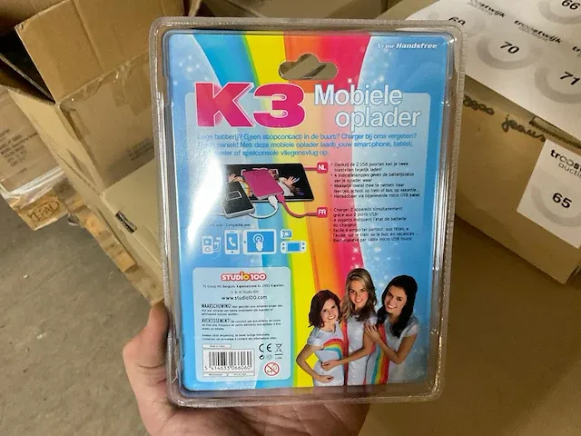 Mr. handsfree k3 mobiele oplader powerbank (24x) - afbeelding 4 van  5