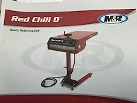 M&r red chili d bv7 quartz flash dryer cure unit/tussendroger
