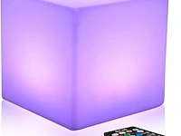 Mr.go 25cm color changing led light up cube sfeerlamp - afbeelding 1 van  6