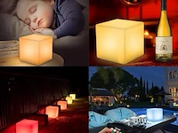 Mr.go 25cm color changing led light up cube sfeerlamp - afbeelding 3 van  6