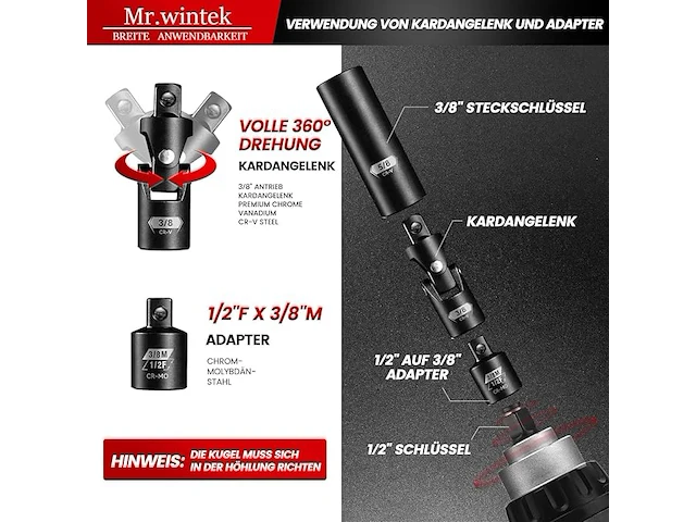 Mr.wintek dopsleutelset - afbeelding 5 van  6