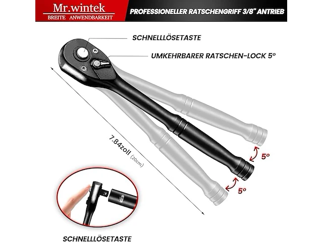 Mr.wintek dopsleutelset - afbeelding 2 van  6