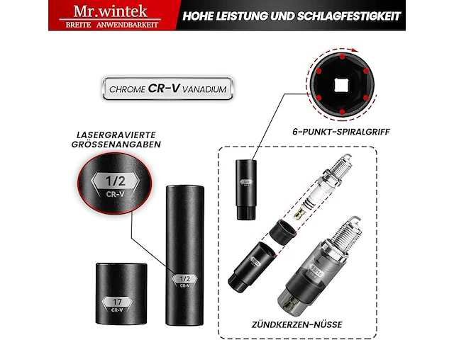 Mr.wintek dopsleutelset - afbeelding 4 van  6