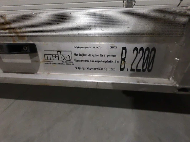Muba - b.2200 - werkbruggen en console - afbeelding 4 van  6