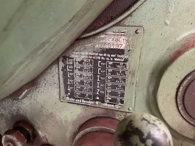 Mubea kbl 11 n pons- en knipmachine - afbeelding 11 van  13