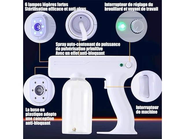 Multifunctioneel nano-stoompistool - afbeelding 4 van  4
