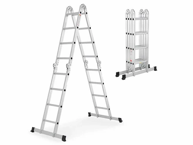 Multifunctionele aluminium ladder - 470 cm - afbeelding 2 van  7