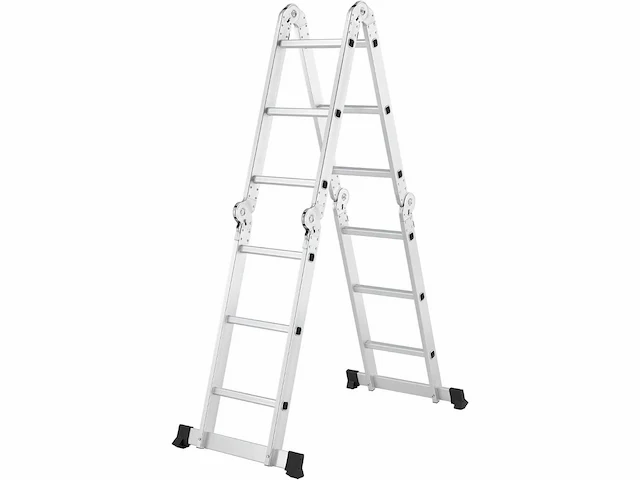 Multifunctionele aluminium ladder, 3x4 treden - 3,6 m - afbeelding 2 van  9