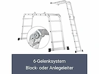 Multifunctionele aluminium ladder, 3x4 treden - 3,6 m - afbeelding 3 van  9