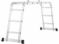 Multifunctionele aluminium ladder, 3x4 treden - 3,6 m - afbeelding 6 van  9