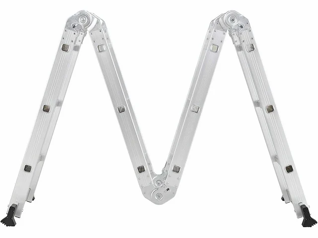 Multifunctionele aluminium ladder, 3x4 treden - 3,6 m - afbeelding 8 van  9