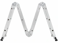 Multifunctionele aluminium ladder, 3x4 treden - 3,6 m - afbeelding 8 van  9