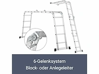 Multifunctionele aluminium ladder, 4x4 treden - 4,7 m - afbeelding 3 van  9