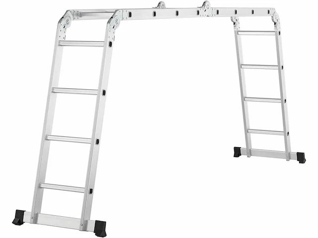 Multifunctionele aluminium ladder, 4x4 treden - 4,7 m - afbeelding 6 van  9