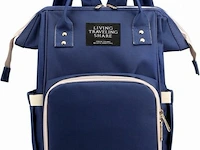 Multifunctionele mama luier en babyfles tas - blauw- 37x24x18 - afbeelding 7 van  7