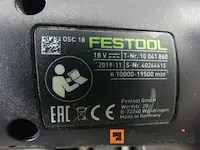 Multifunctionele oscillerende gereedschappen op accus festool osc18 - afbeelding 2 van  9