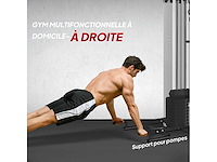 Multifunctionele verstelbare fitnessbank 10 contragewichten 65kg met beschermnet - afbeelding 7 van  8