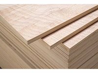 Multiplex populier/okoumé 18mm 244x122 b/bb (50x) - afbeelding 1 van  4