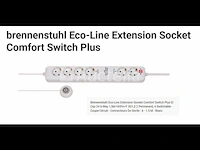 Multiprise brennenstuhl eco-line verlengdoos comfort schakelaar