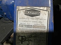 Multiton dla 400-87c-5201 hand hydraulische palletwagen - afbeelding 3 van  5