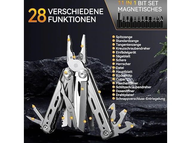 Multitool (28 functies) - afbeelding 3 van  6