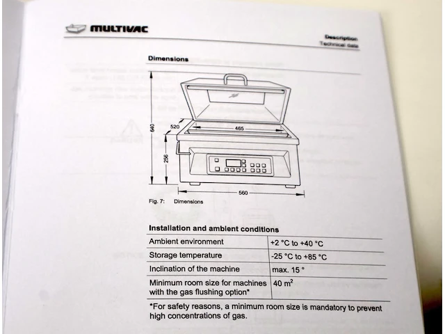 Multivac vacuummachine - afbeelding 5 van  7