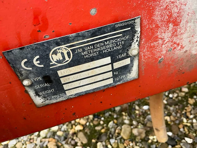 Munckhof 105 getrokken spuitmachine - afbeelding 7 van  7