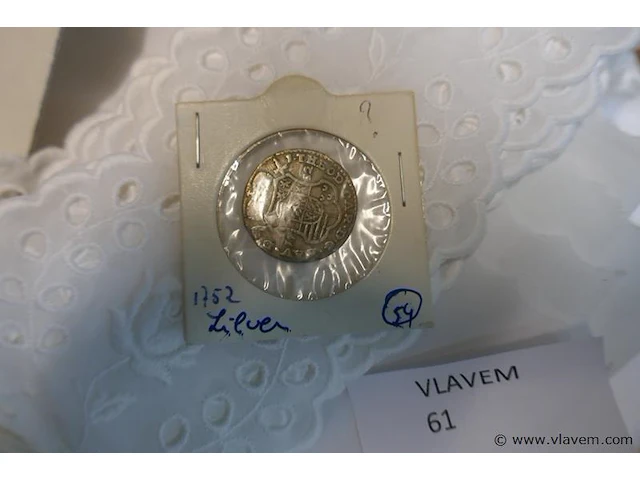 Munt in zilver - afbeelding 2 van  2