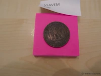 Munt napoleon iii dix centimes 1854 - afbeelding 2 van  2