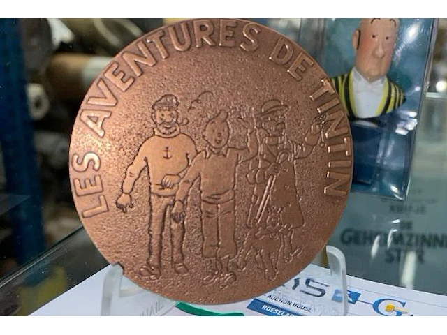 Munt/medaille op voetje - afbeelding 2 van  2