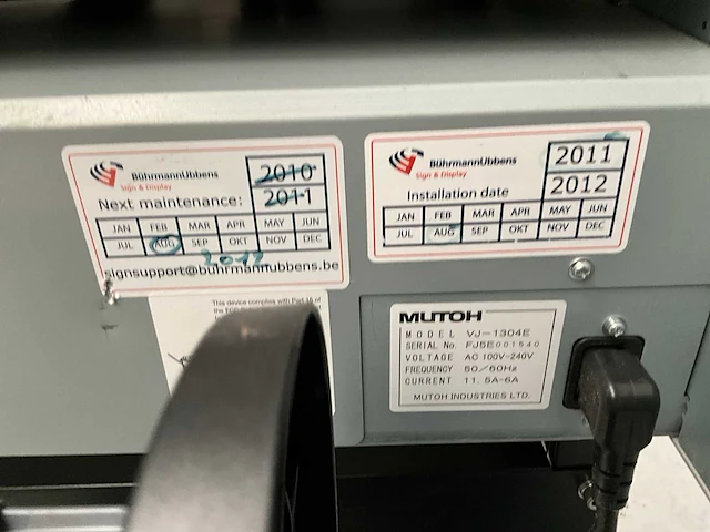 Mutoh vj-130e solvent printer + accessoires - afbeelding 2 van  13