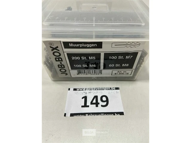 Muurpluggen m5 200 st m6 100 st m7 100 st m8 60 st - afbeelding 1 van  3