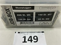 Muurpluggen m5 200 st m6 100 st m7 100 st m8 60 st - afbeelding 2 van  3