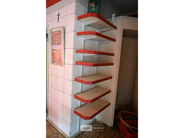 Muurrek met 7 leggers 70x35x150 - afbeelding 1 van  3