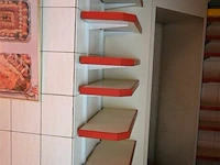 Muurrek met 7 leggers 70x35x150 - afbeelding 2 van  3
