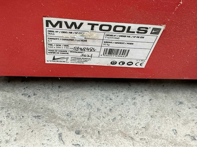 Mw tools tra6 transportrol - afbeelding 5 van  5
