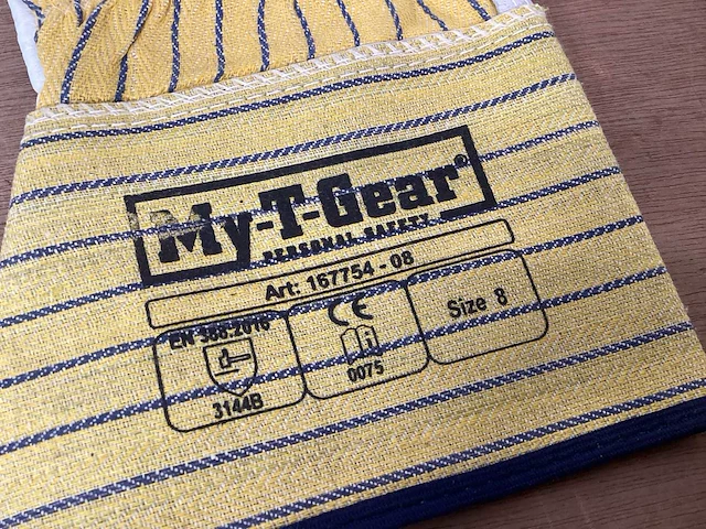 My-t-gear werkhandschoen leer (46x) - afbeelding 3 van  3