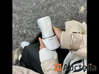 Mybambini's bottle warmer pro™ - draagbare baby flessenwarmer voor onderweg - wit - geschikt voor avent philips, chicco & dodie - afbeelding 1 van  6