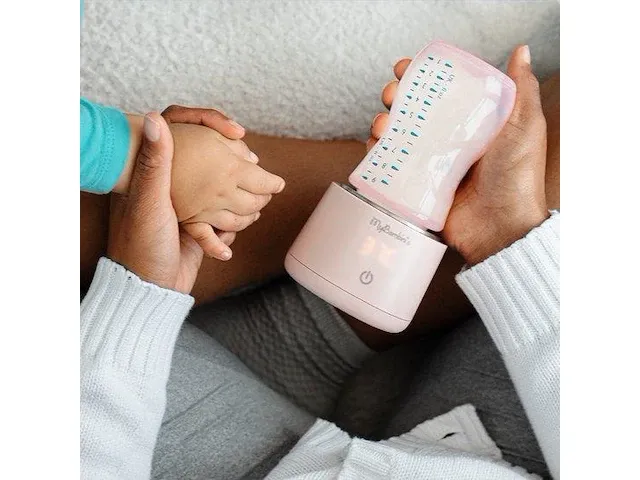 Mybambini's bottle warmer pro™ - draagbare baby flessenwarmer voor onderweg - wit - geschikt voor avent philips, chicco & dodie - afbeelding 5 van  9