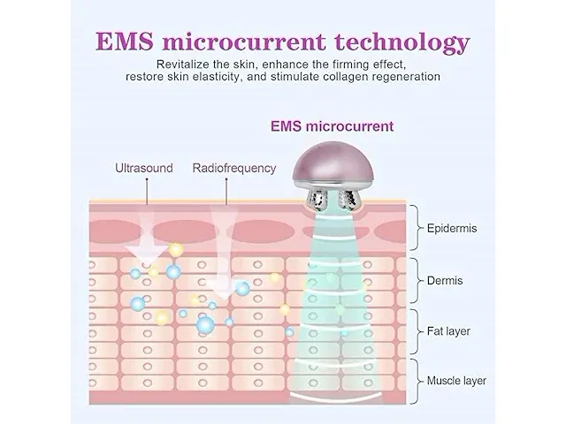 Mycarbon face massager with ems - afbeelding 3 van  5