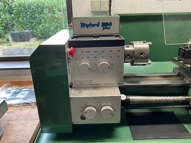 Myford 254 plus metalen draaibank - afbeelding 12 van  14
