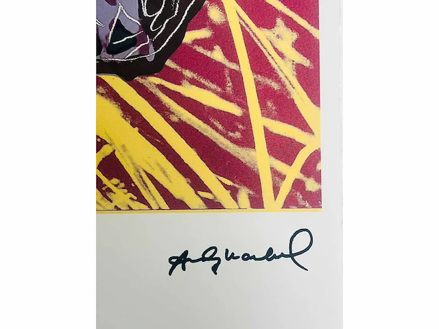 (naar) andy warhol - butterfly - offset - afbeelding 6 van  10