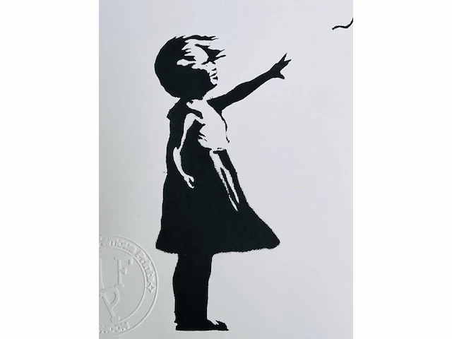 (naar) banksy - girl with balloon - print - afbeelding 4 van  7