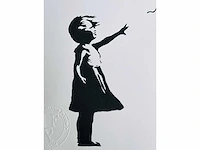 (naar) banksy - girl with balloon - print - afbeelding 4 van  7