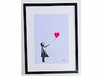 (naar) banksy - girl with balloon - print - afbeelding 6 van  7