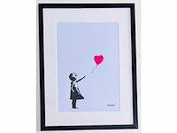 (naar) banksy - girl with balloon - print - afbeelding 7 van  7