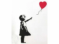 (naar) banksy - girl with balloon - afbeelding 3 van  3