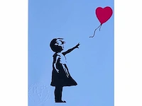 (naar) banksy - girl with balloon - afbeelding 1 van  6