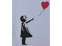 (naar) banksy - girl with balloon - afbeelding 6 van  6